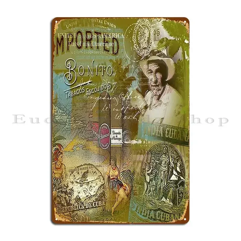 Caban Cigars Metal Sign Customize Wall Decor Painting Designing Garage Tin Sign Poster