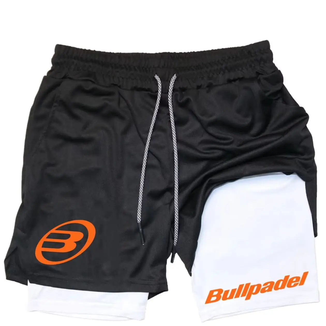 Bullpadel Pantalones Cortos Deportivos De Secado Rápido Para Hombre Que Absorbe La Humedad Cintura Elástica Con CordónShorts Hombres