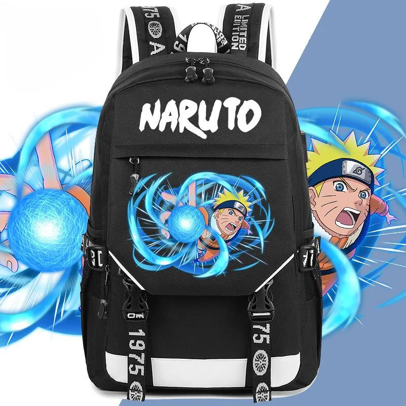 

Школьный рюкзак Naruto для учеников, повседневная грязеотталкивающая сумка на плечо с аниме рисунком Наруто, Большой Вместительный удобный ранец