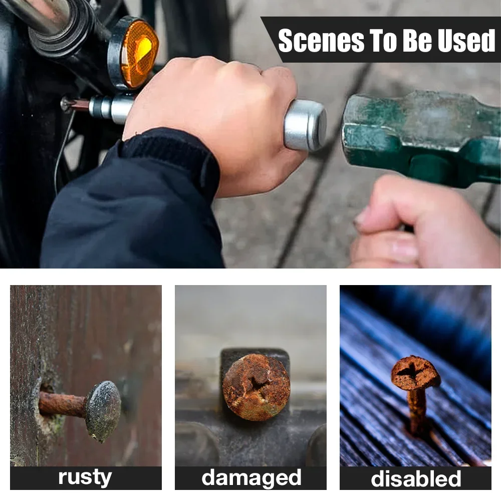 Hot sell 7/12 PCS Manual Impact Screwdriver, Portable Reversible Impact Driver, Household Cordless Screwdriver Kit Hand Repair