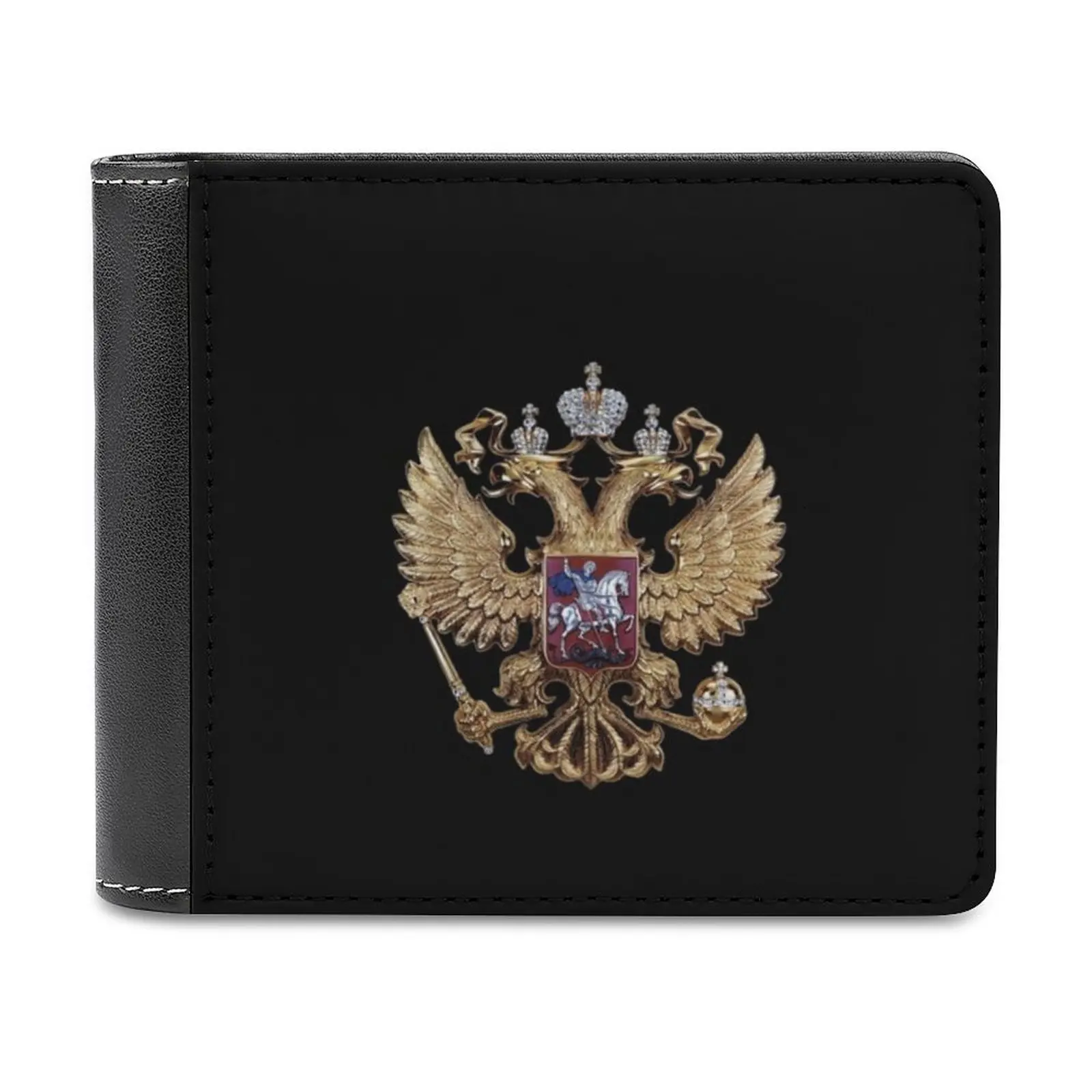 

Российский герб Деловые мужские кошельки Маленькие кошельки для денег Новый дизайн Долларовая цена Верхний кошелек Российский герб России