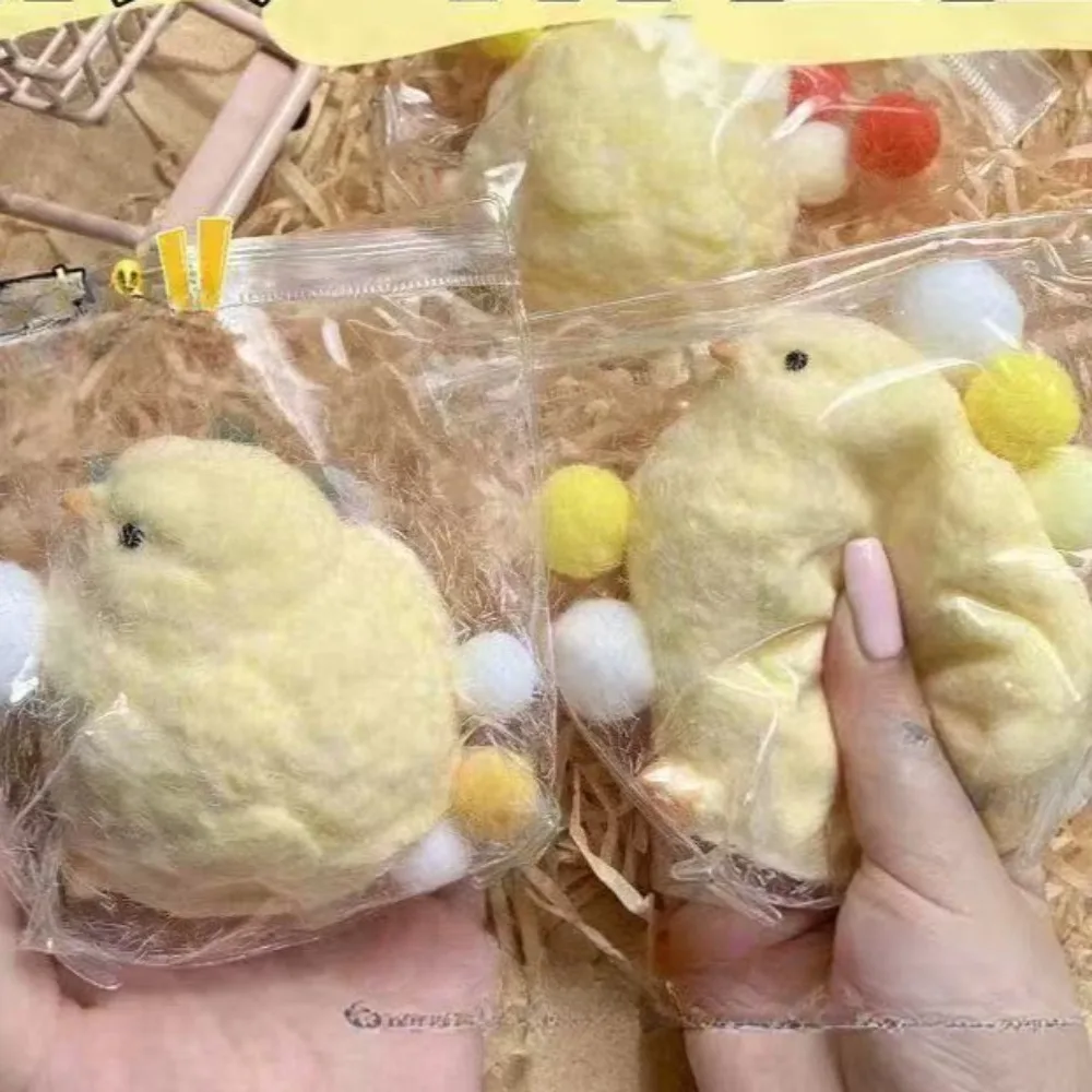 1PC Miniatuur Trage Rebound Relief Squeeze Speelgoed Sticky TPR Squishy Mini Chick Stress Squishy Nieuwe Fidget Speelgoed