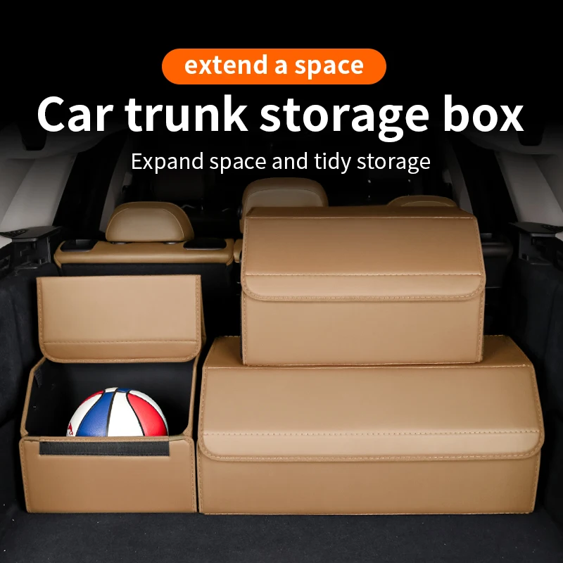 

Suitable For Jaguar F-PACE XEL XE XFL XF F-TYPE XKR I-PACE Foldable Large Capacity Portable Car Trunk Small Storage Box