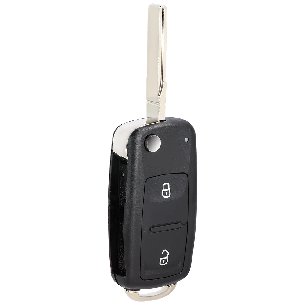 DIYKEY Odwróć zdalny pilot samochodowy 2 przyciski 315/434 MHz CAN ID48 do VW Volkswagen Transporter Amarok 7E0 837 202 AD, 7E0837202AD