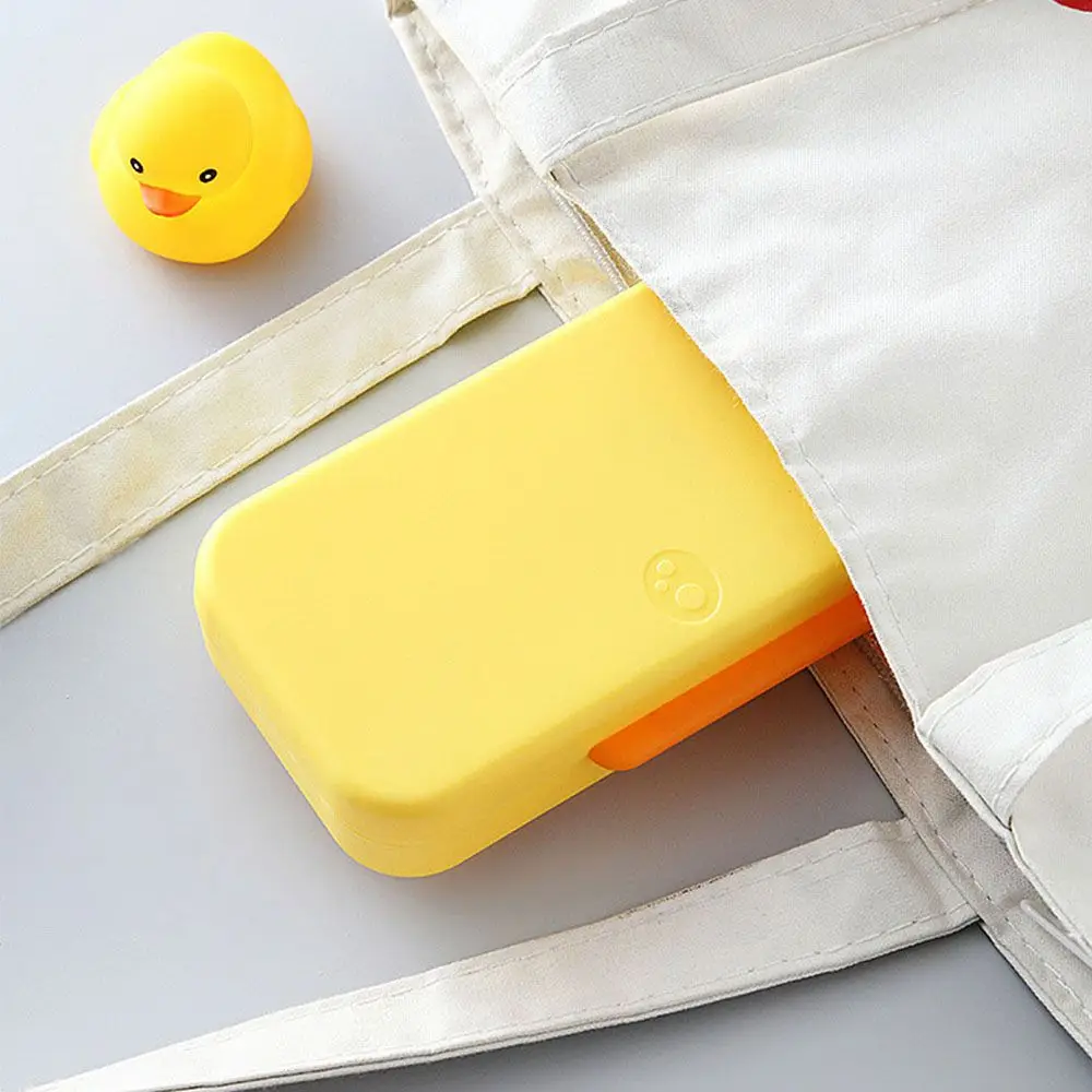 Simple Soild Color Large Capacity Waterproof Macaron Color Pencil Box Pen Case Double Layer Pencil Case Stationery Case