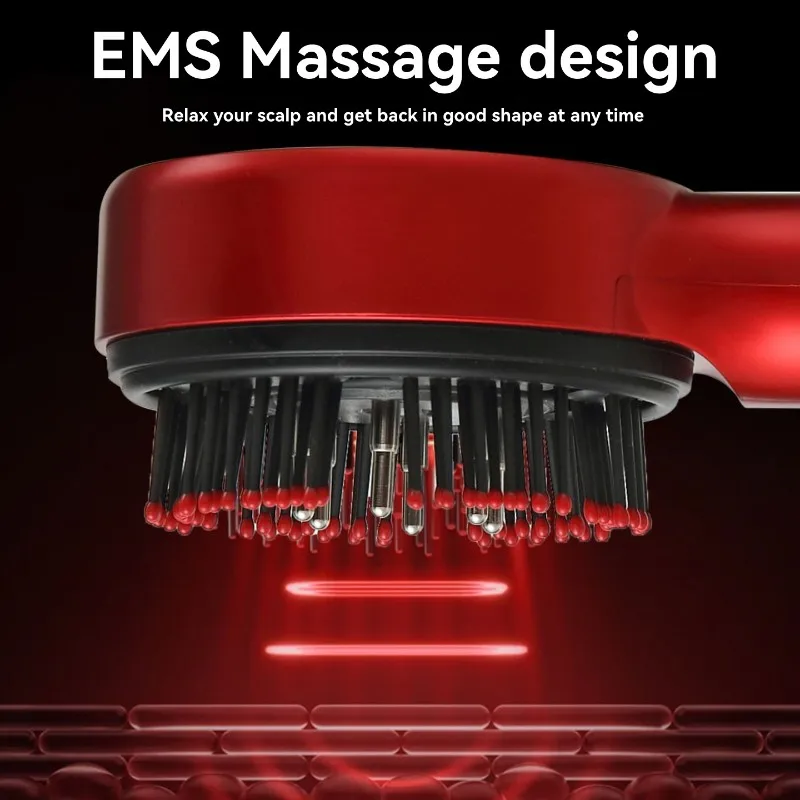 B02C-For Hair Growth For Hair Growth Multifunctional Red Light Scalp Massager Comb For Hair Growth