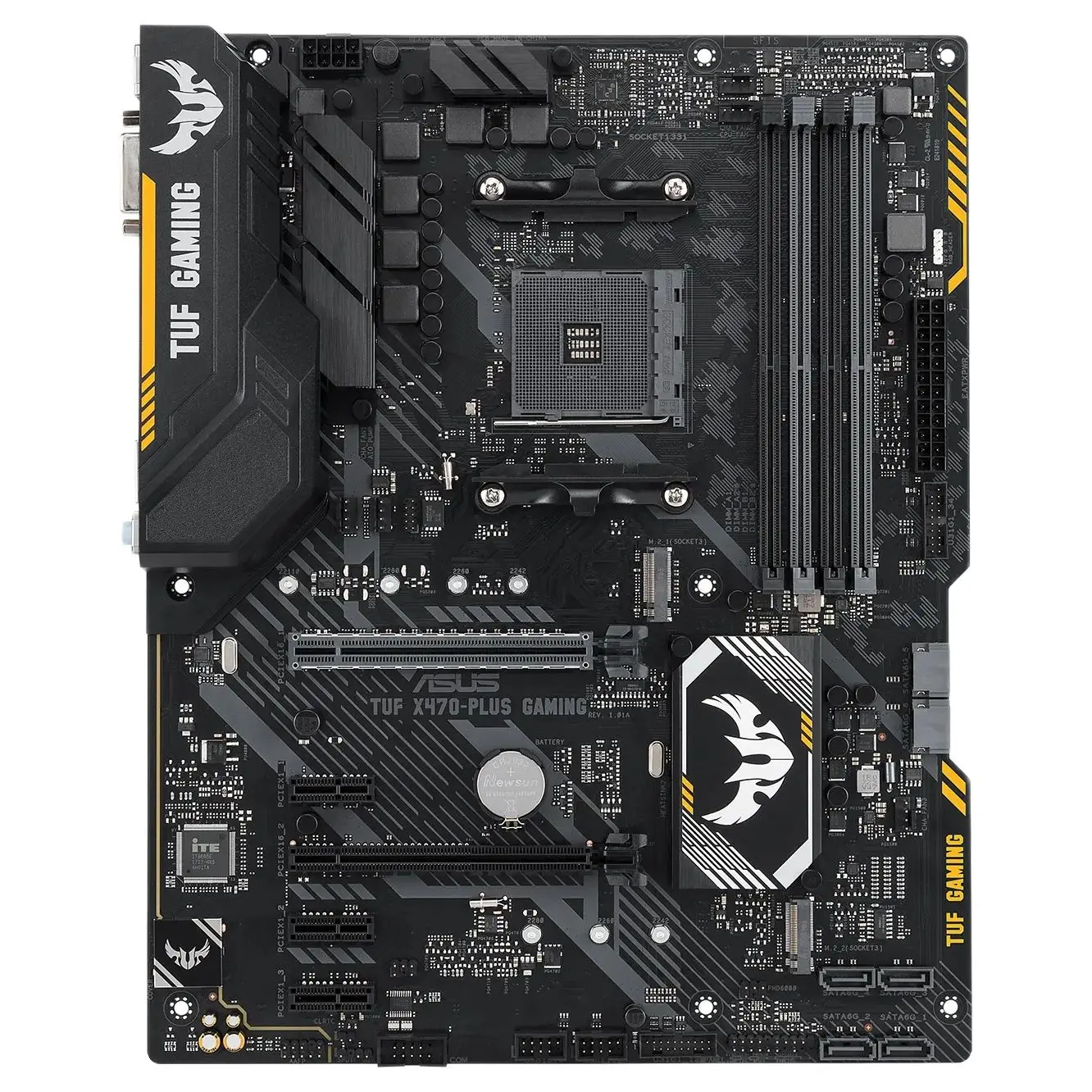 Imagem -03 - Asus-tuf Placa-mãe de Jogos com Soquete Am4 Processadores Amd Ryzen 3000 Série 5000 X470-plus Slots Ddr4 Suporta Slots Ddr4