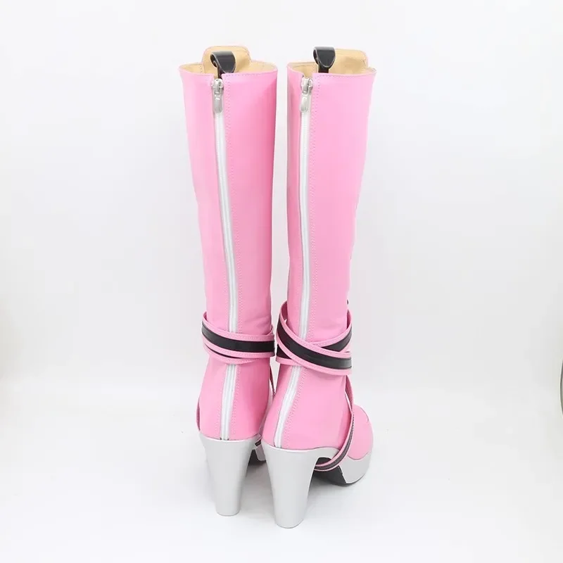 Anime Monster High Sofia cosplay scarpe stivali rosa stivale lungo Laura gioco di ruolo uniforme Halloween Carnival party outfit puntelli