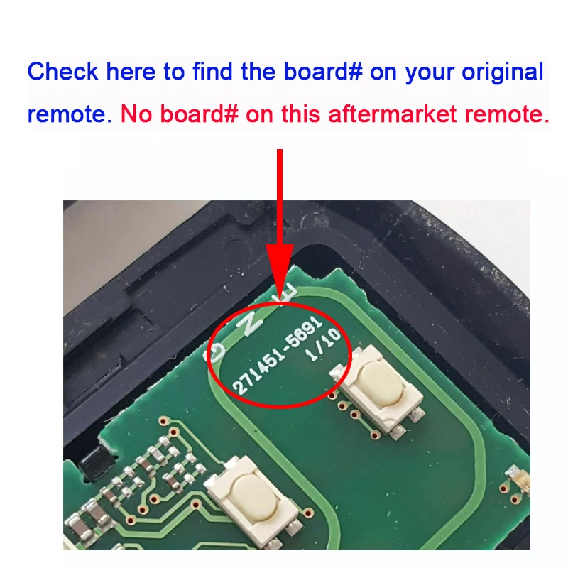 KEYECU 271451-5691 Smart Keyless Remote Key Fob for Toyota Sienna 2011 2012 2013 2014 2015 2016 2017 2018 2019 2020 HYQ14ADR