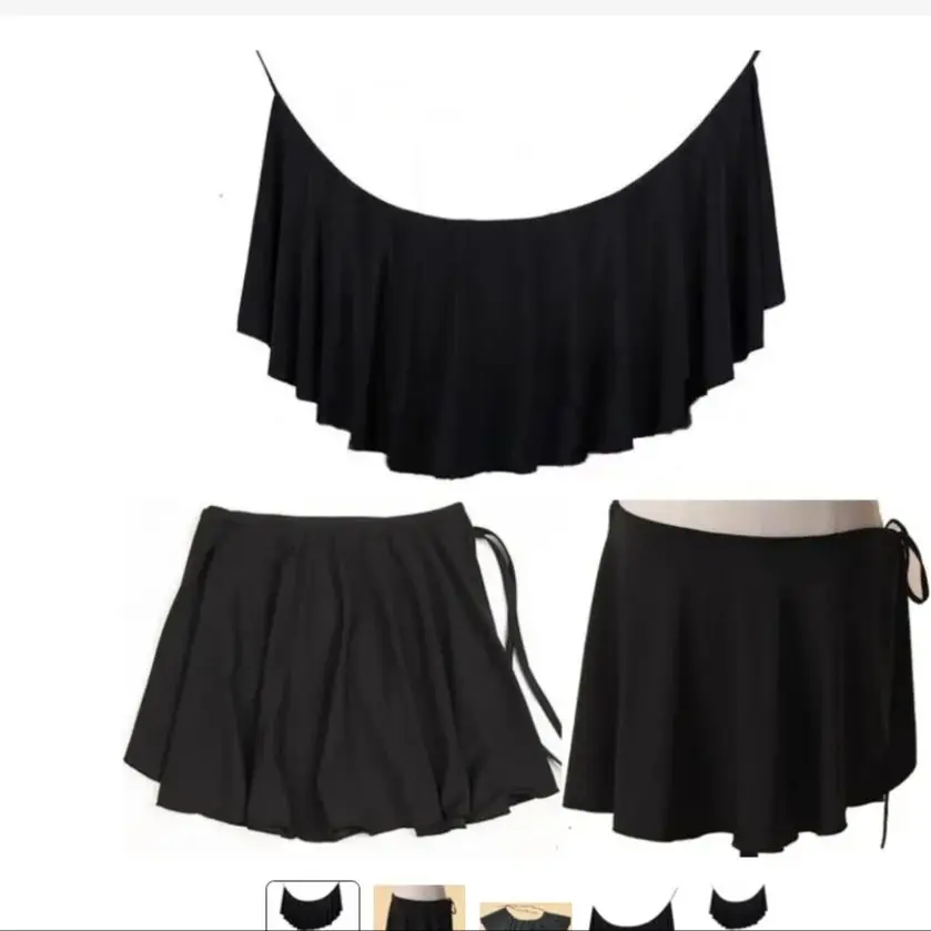 1pcs/lot woman black latin dancing skirt girl solid cha cha tango dancing short lace up skirt