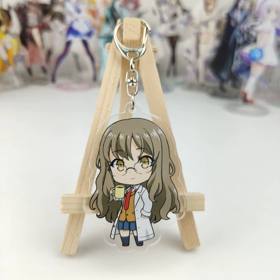 Anime Rascal Does Not Dream of Bunny Girl Senpai Sakurajima Mai Cosplay Acrylic Keychains Accessories Fans Gifts