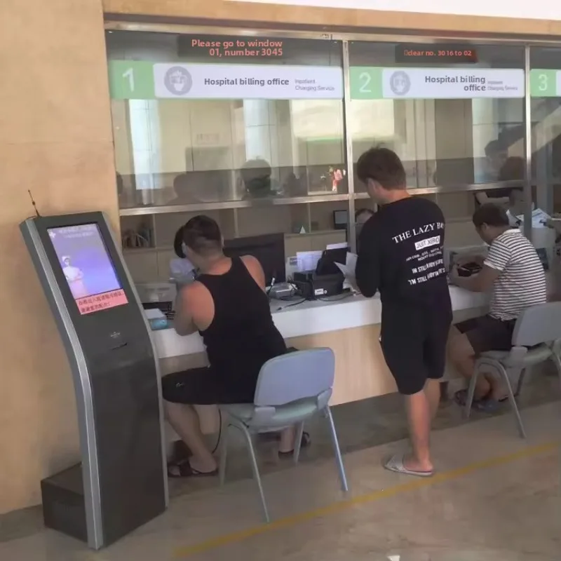 19inch/22inch Queue Calling Machine LCD Screen Display All-in-One for Hospitals Schools Banks & Ticketing