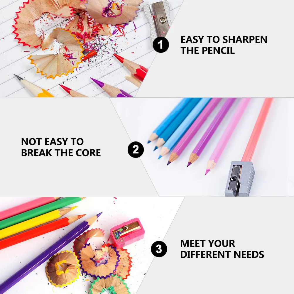 

10pcs Creative Nose Shape Pencil Sharpener Cute Dual Holes School Supplies Kids Office Stationery Christmas Gift