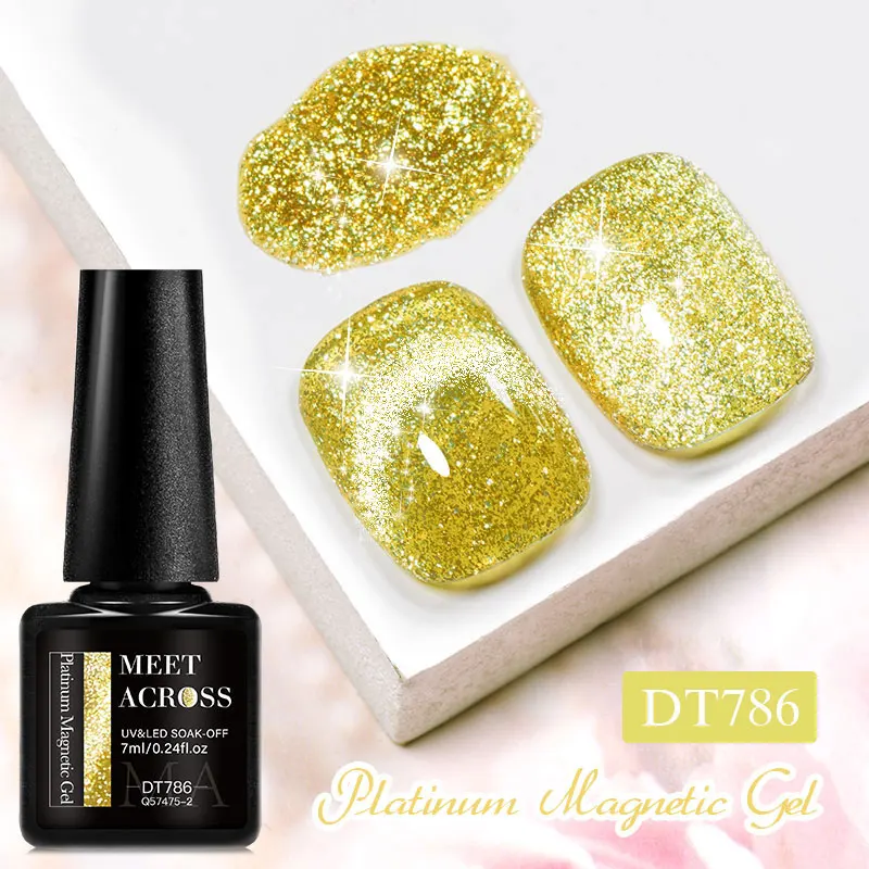 140 Kleuren Kat Magnetische Nagel Gel Polish 7 ml Fonkelende Holografische Galaxy LED UV Losweken Magnetische Gel Polish voor thuis Salon Gebruik - afbeelding 1