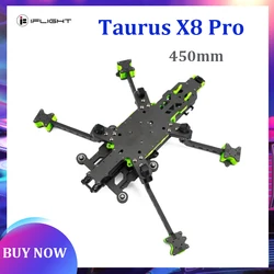 IFlight Taurus X8 Pro 450mm Cinelifter Frame Kit H/type W/ 8mm Arm Compatible 3110 Motor HQ 8X4X3 propeller 8S for RC FPV Drone