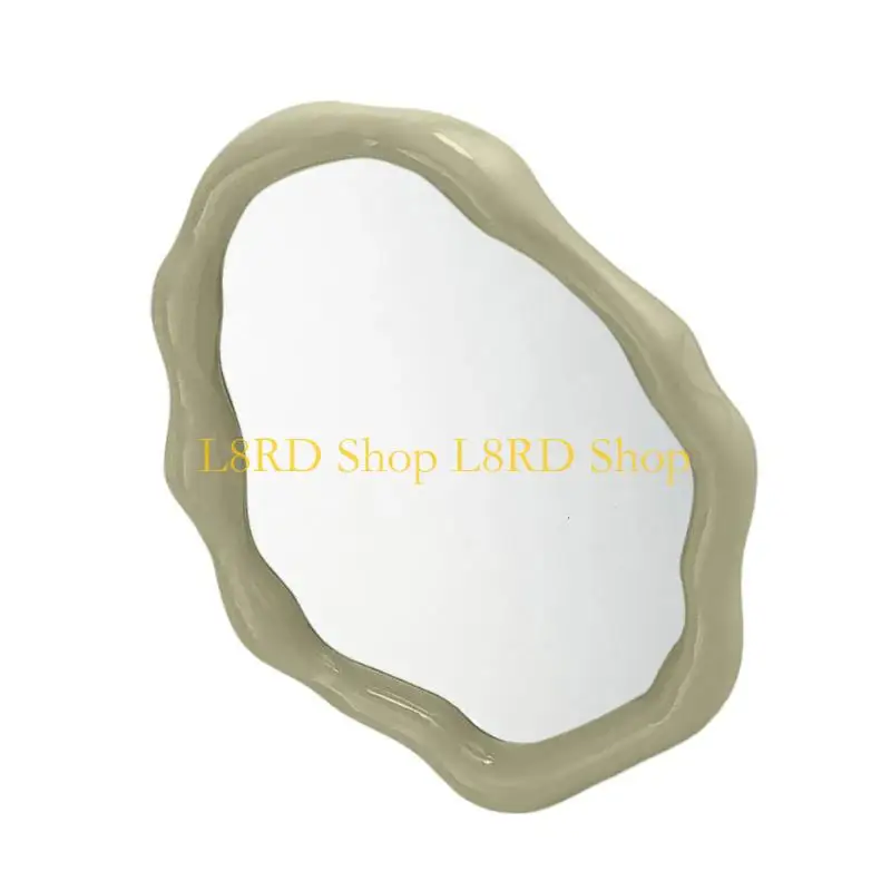 L8RD Portable Folding Makeup Mirror with Stand Desktop Makeup Mirror, Lovely Cosmetic Mirror Cloud Vanity Mirror for Womens