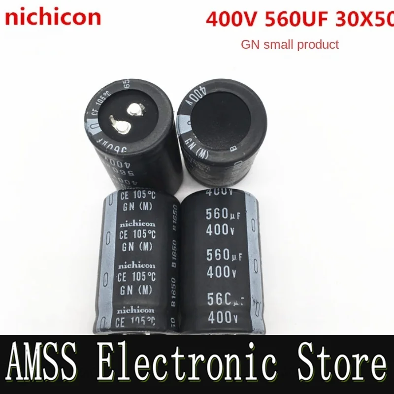 AMSS （1PCS）400V560UF electrolytic capacitor Nichicon 560UF 400V 30X50 30*50 GN series