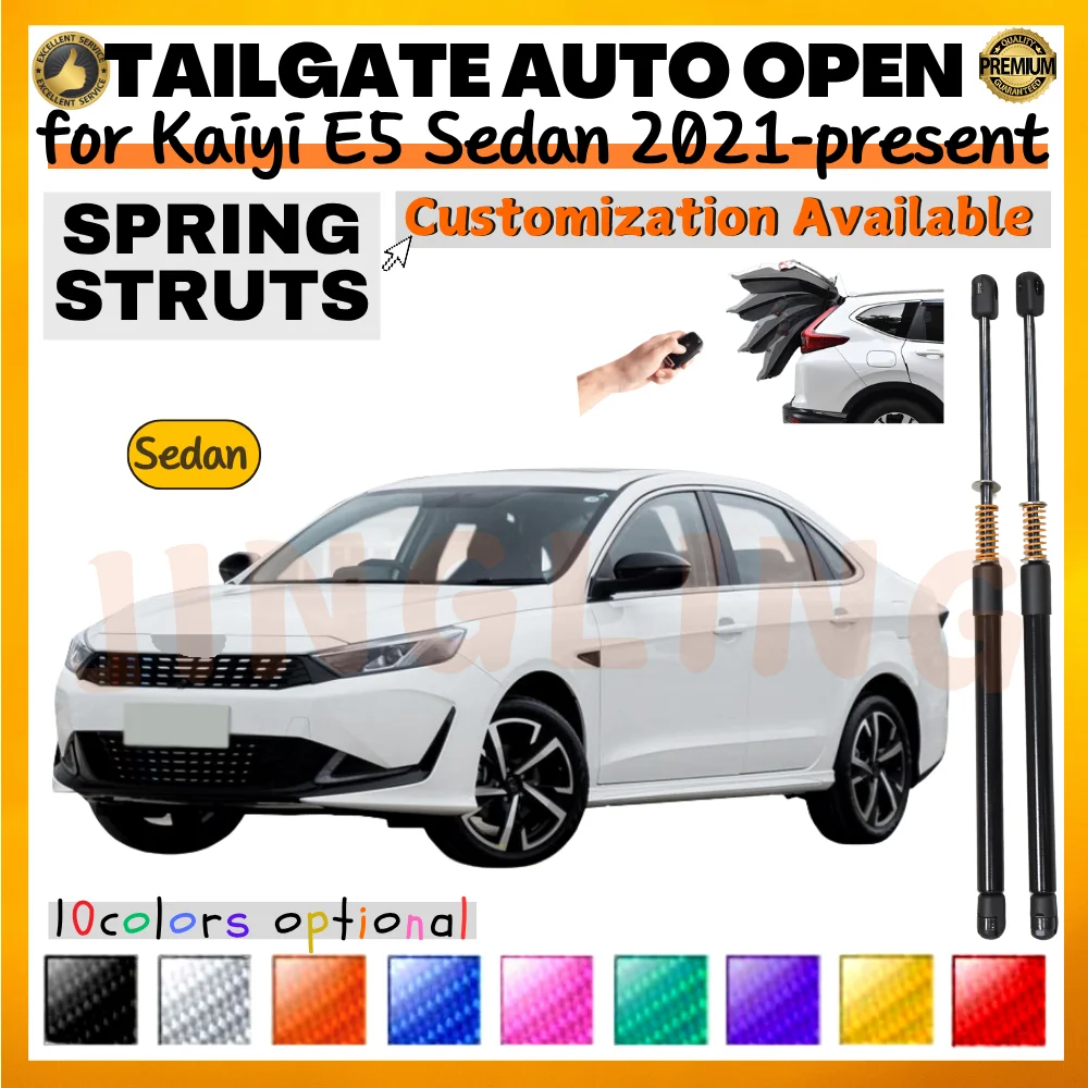 

Qty(2) Trunk Struts with Spring for Kaiyi E5 Sedan 2021-present Rear Tailgate Boot Lift Supports Shock Absorbers Dampers