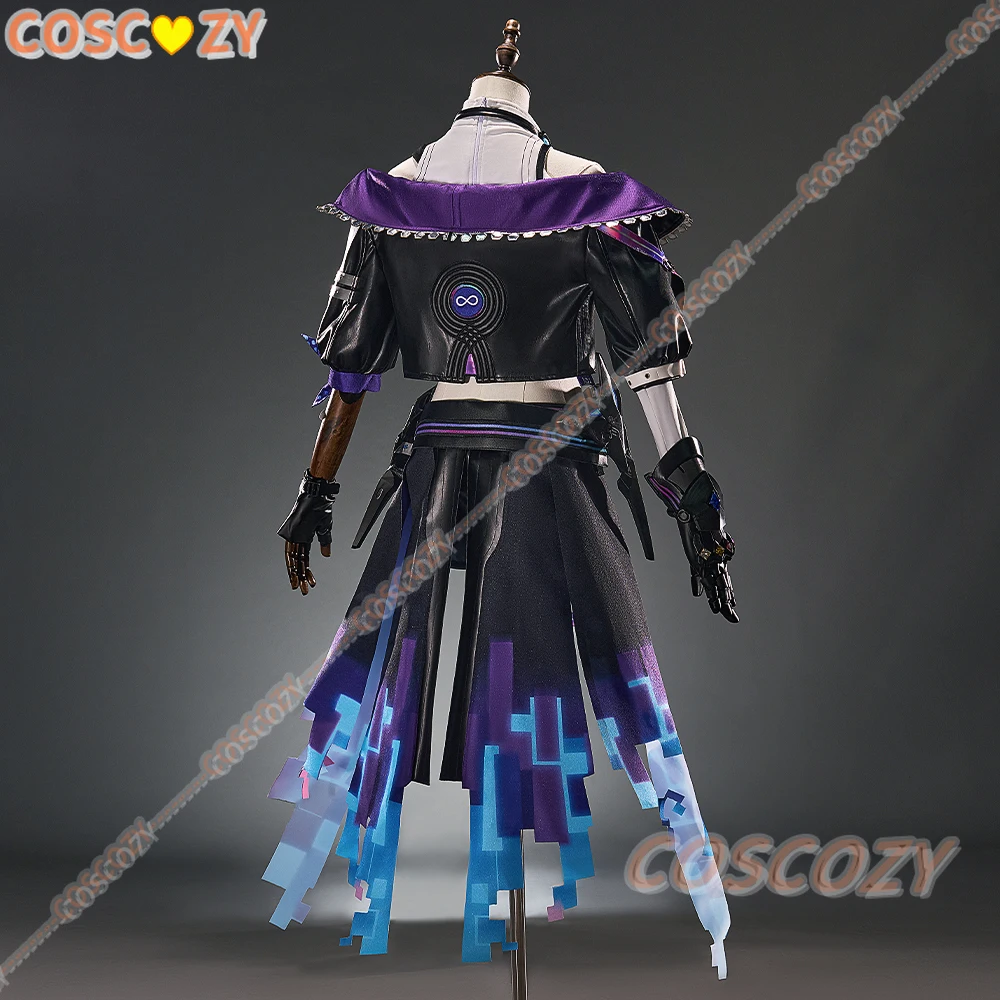 Honkai Star Rail Silver Wolf LV.999 Cosplay Costume Wig Uniform Jacket Sunglasses Headwear Role Play Halloween Party Women Suit view 2
