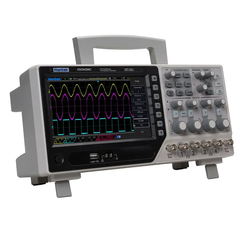 

DSO4204C 4CH Digital Oscilloscope 64K 200MHz Bandwidth 1GS/s Sample Rate Range