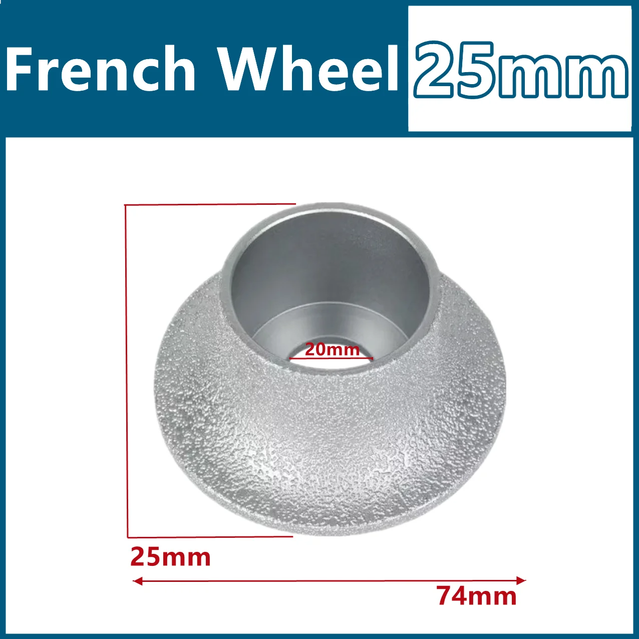 1 قطعة قرص الطحن الماس فراغ صنع من النحاس طحن عجلة ديمي بولنوسي حافة الملف الشخصي عجلة بلاط قطر 3 بوصة/74 مللي متر