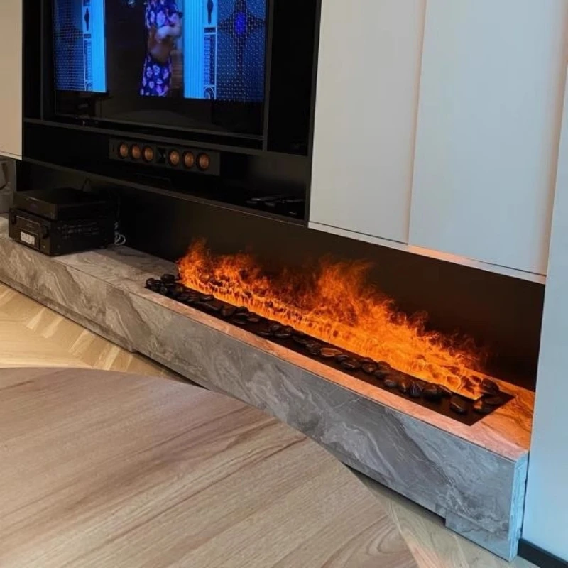 

5 Years Warranty 3D steam fire linear electric water vapor fireplace small