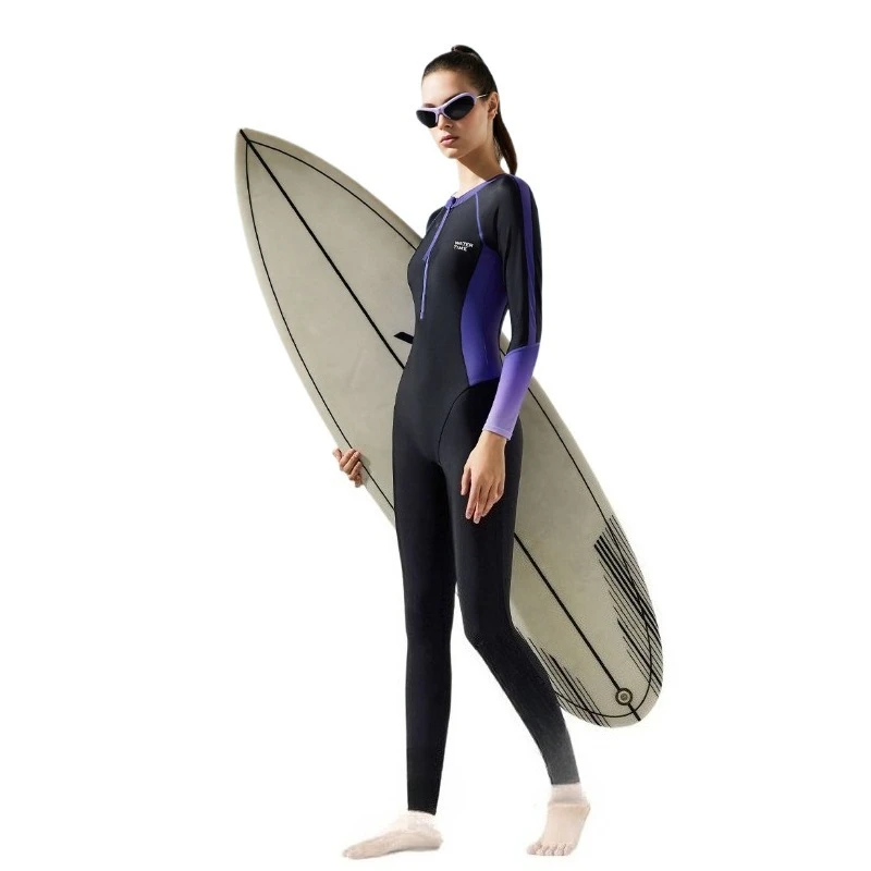 Genuine Swimsuit One-piece Long Sleeve, New Dive Sunscreen Surf Suit Sports Set