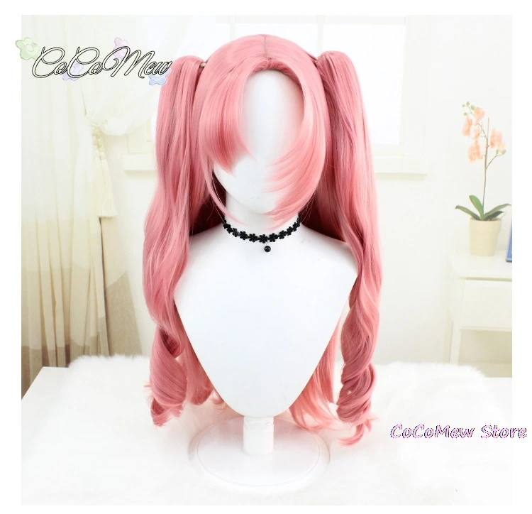 Game Zenless Zone Zero Nicole Demara Cosplay Wig Long Pink Curls Heat Resistant Hair Halloween Party Wigs