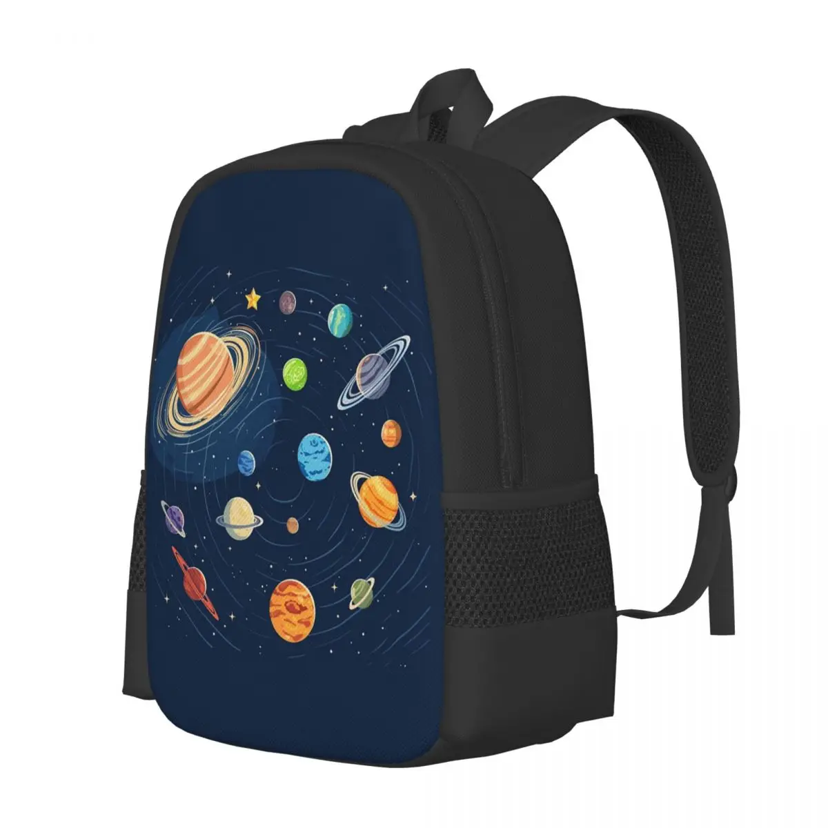 Solar System Space Planets Universe Backpack Daypack Large Capacity Kids BookBag School Bag Shoulder Bags for Men Women