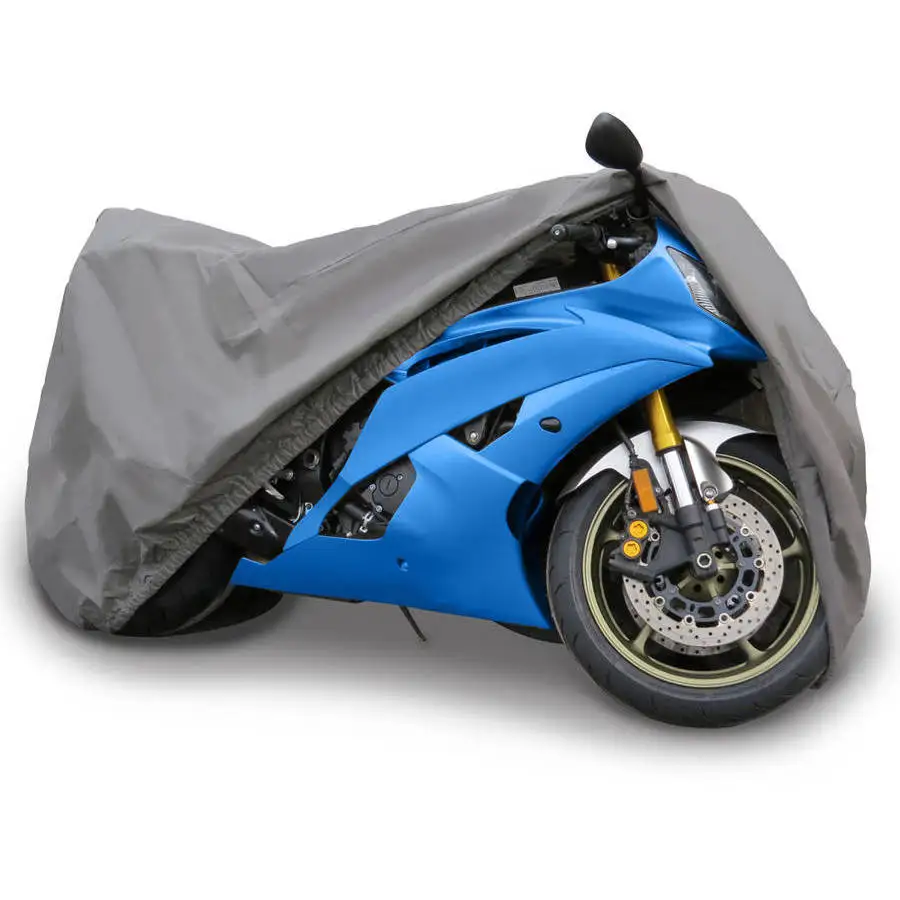 Guard Customized Size Easy to Carry Waterproof UV Durable 300D Oxford PVC Motorcycle Dust Cover Outer Placement 1 Year Warranty