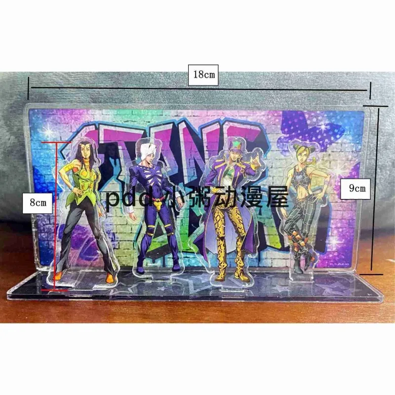 

Невероятные приключения Джоджо, акриловая фигурка-подставка, Джолин Куджо Kujō Jōtarō, аниме, периферийные устройства, милый мультяшный 18 см, украшение для рабочего стола, новинка