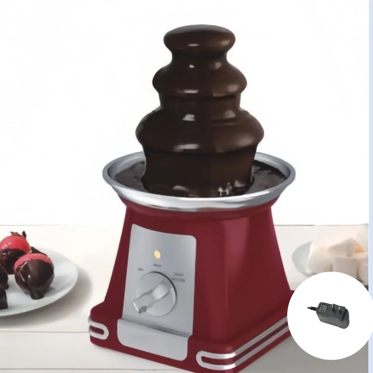 Chocolate Fountain Machine 1PC Automatic Melting Three-layer Tower Waterfall Hot Pot Melting Machine Disassembly Baking Machine