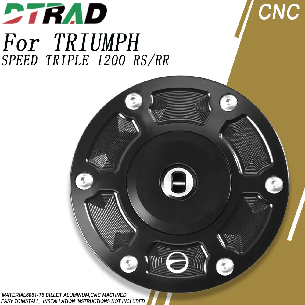 

Для мотоцикла TRIUMPH SPEED TRIPLE 1200 RS/RR 2021-2026 с ключом, быстрая блокировка, крышка топливного бака, противоугонная крышка масляного бака Airbox