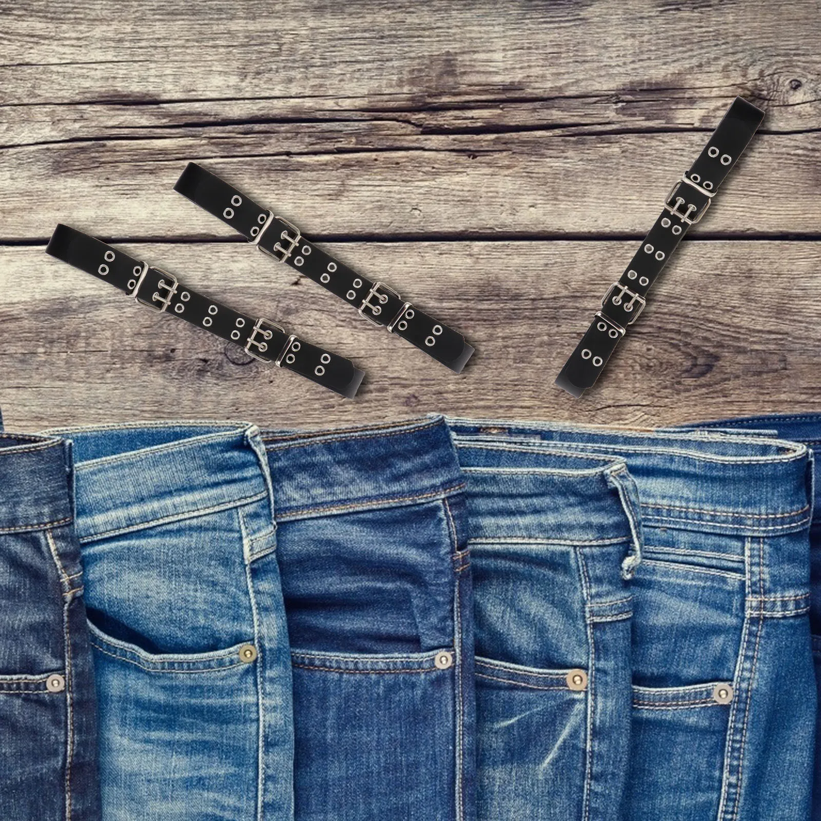 

Double Head Fashionable Cool Pu Belt for Jeans Decorative Waistb Fashionable PU Practical Durable Daily Wear