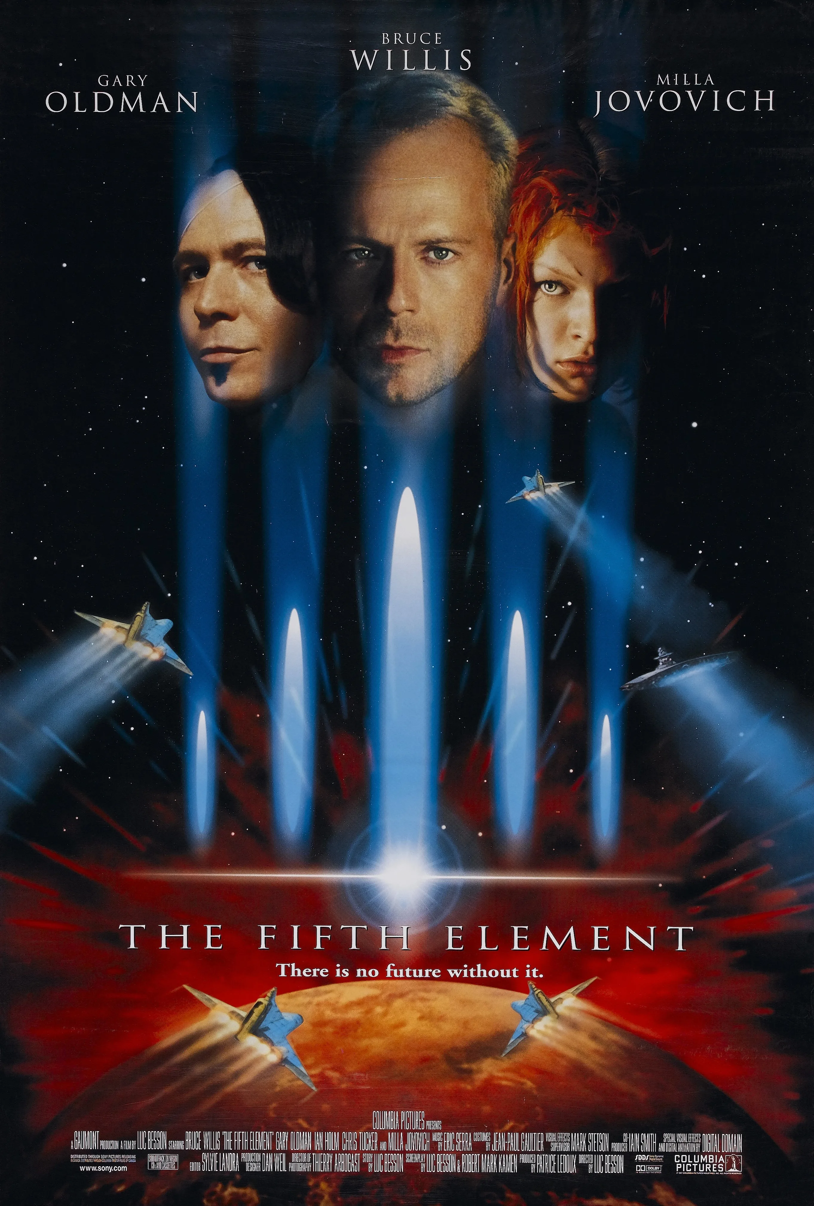 Bruce Willis Movies The Fifth Element (1997), lienzo artístico, pintura e impresión de imágenes, decoración moderna para el hogar, café y dormitorio