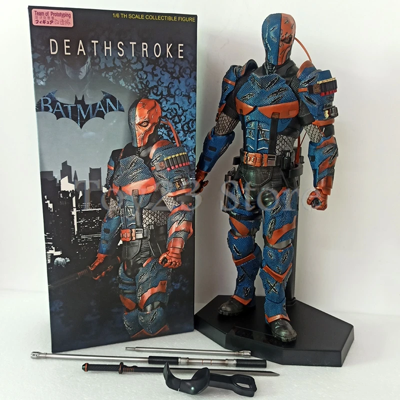 شخصية حركة Deathstroke ، ألعاب مجنونة ، فريق دمية للنماذج الأولية ، نموذج التجميع ، هدية