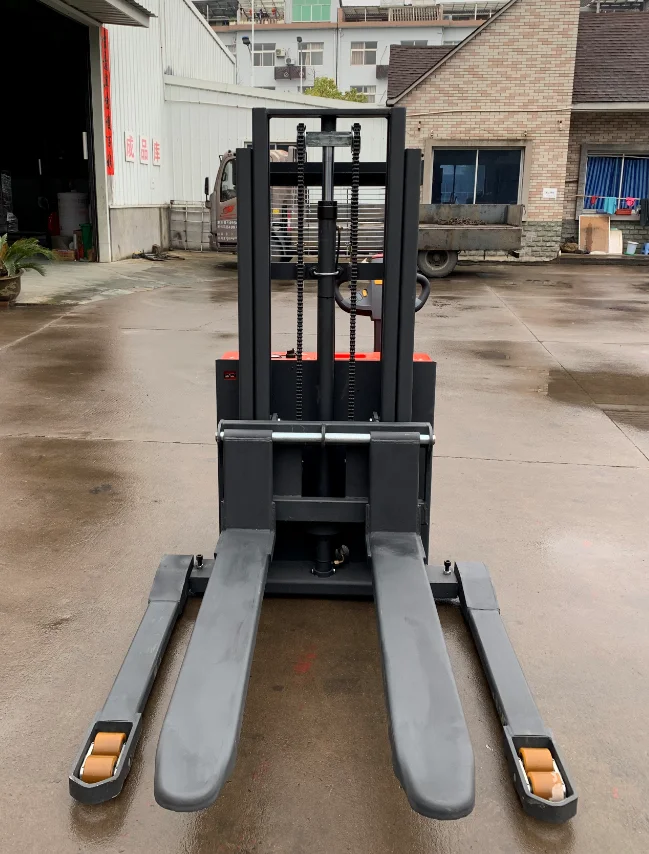 Fully Electric Pallet Walkie Powered Straddle Stacker