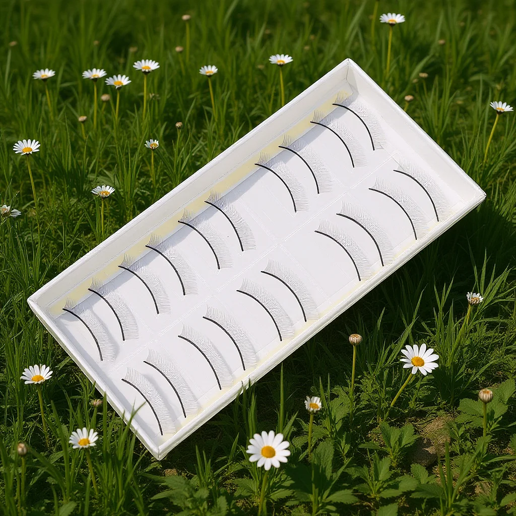 

10Pairs Practice Fake Eyelashes Training Strips for Eyelash Extensions Natural Long Shape Practice False Eyelashes