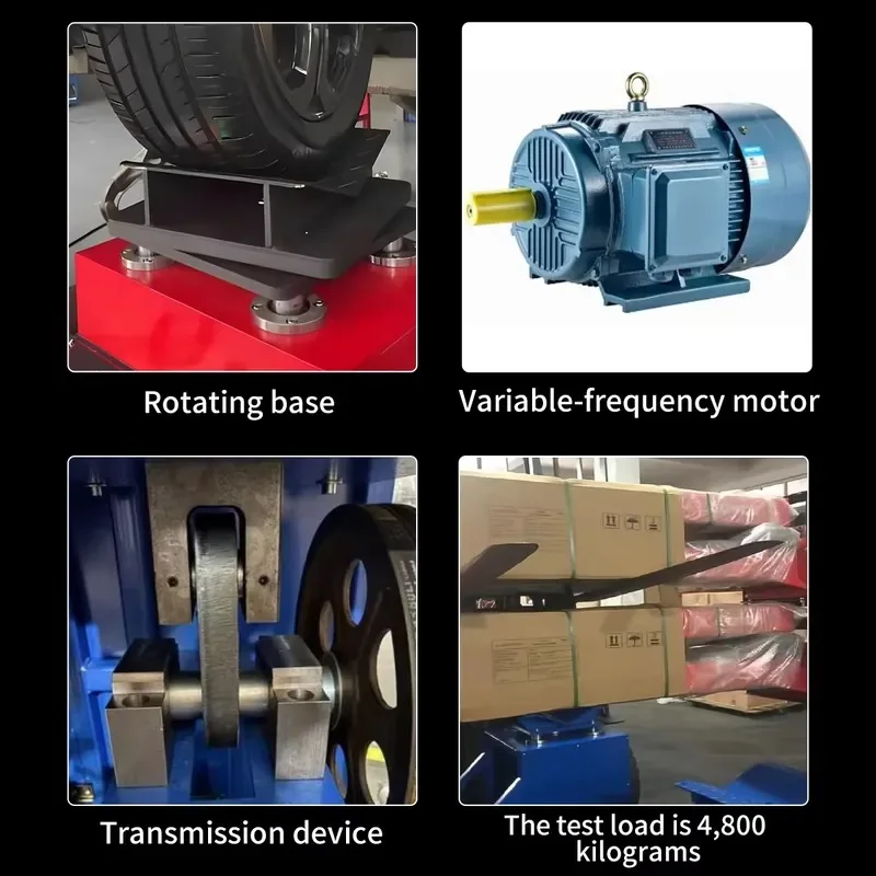 LCD Screen Automotive Chassis Testing Machine Vibrator Suspension Noise Detection Chassis Road Simulator 4500KG