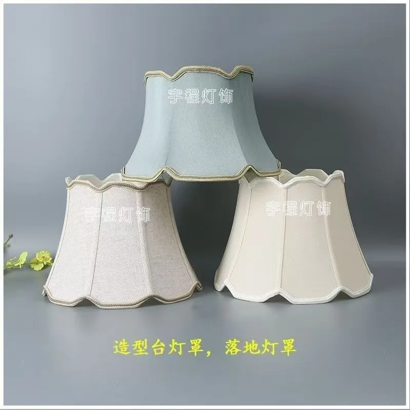 

Зубчатый абажур, элегантный тканевый абажур с цветочным принтом, дно 30 см, современный абажур E27 Spider для настольных ламп и торшеров