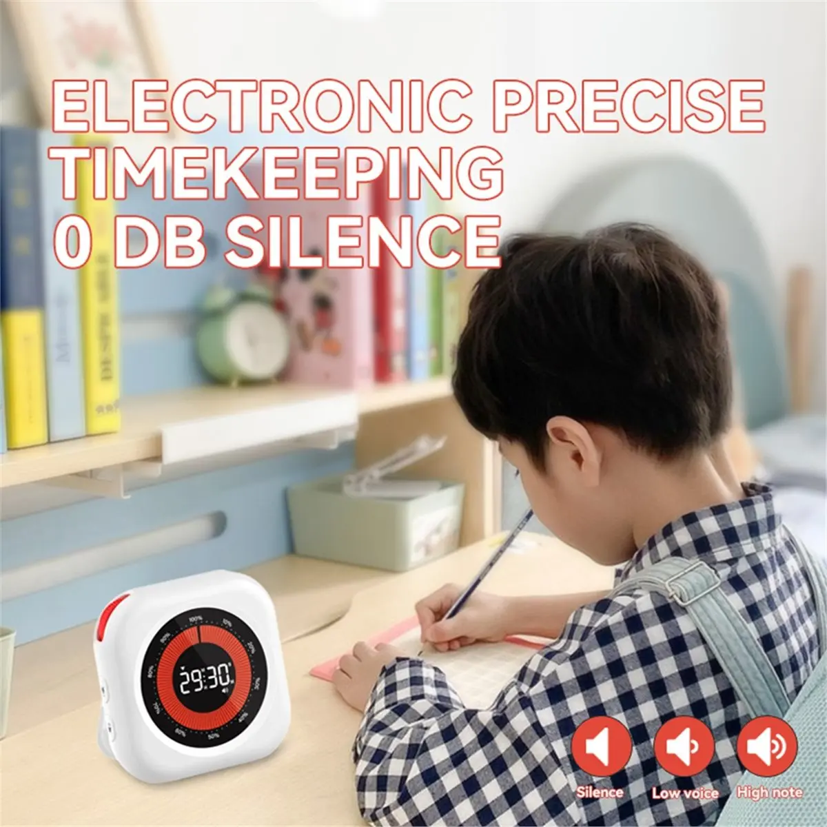 Visual Timer Self-Discipline Tracker Kitchen Baking Fitness Stopwatch Learning Accountability Clock
