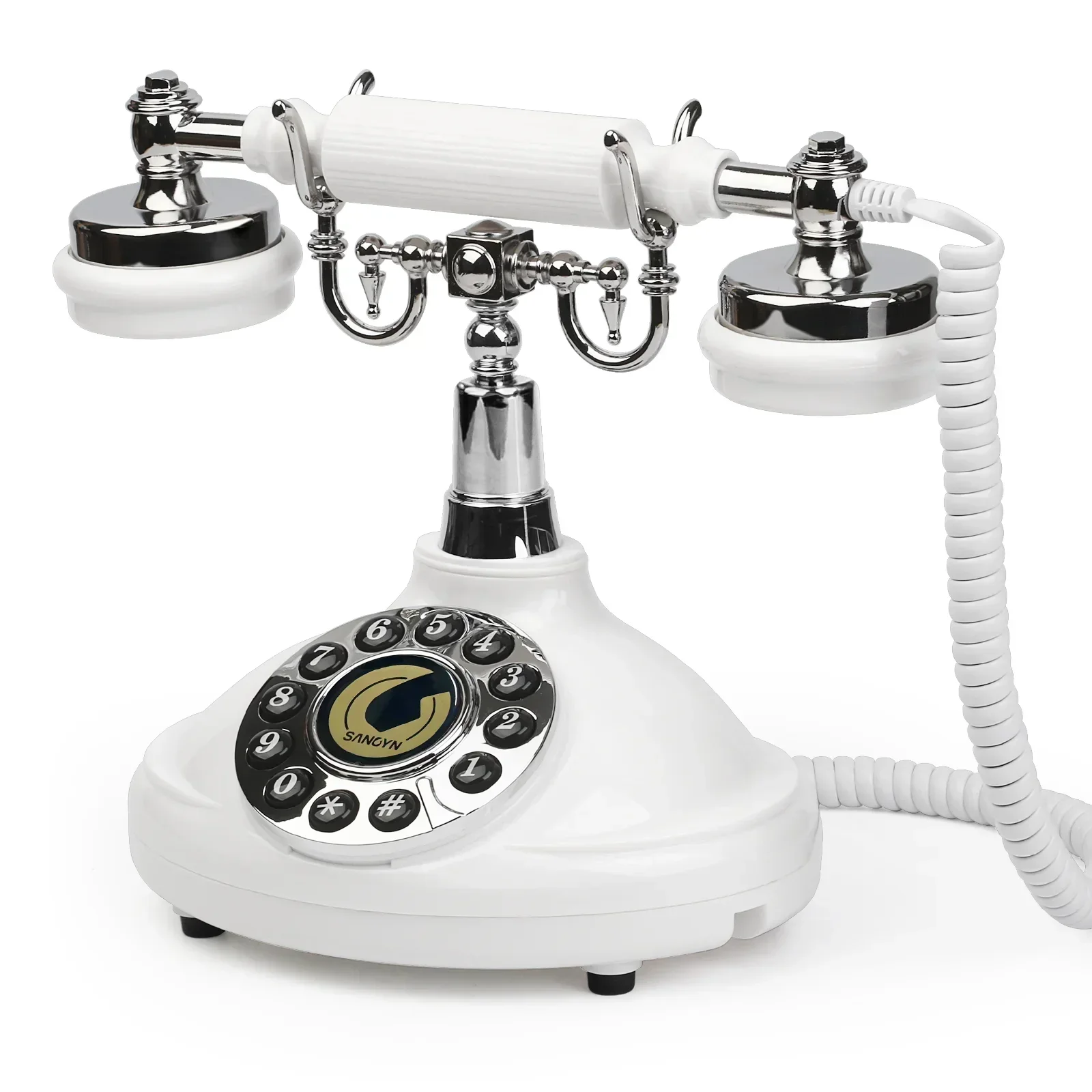 Audio Guest Book Phone Retro Style Audio Guestbook Phone Vintage Customized Message Voicemail for Wedding Birthdays Party