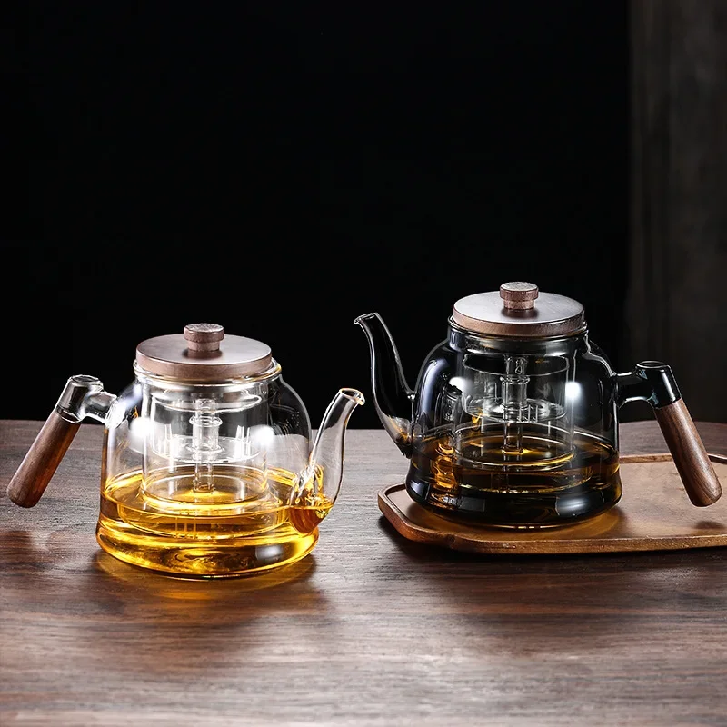 

brewing teapot Walnut brewing teapot New household tea brewer Electric ceramic stove Health high borosilicate brewing teapot