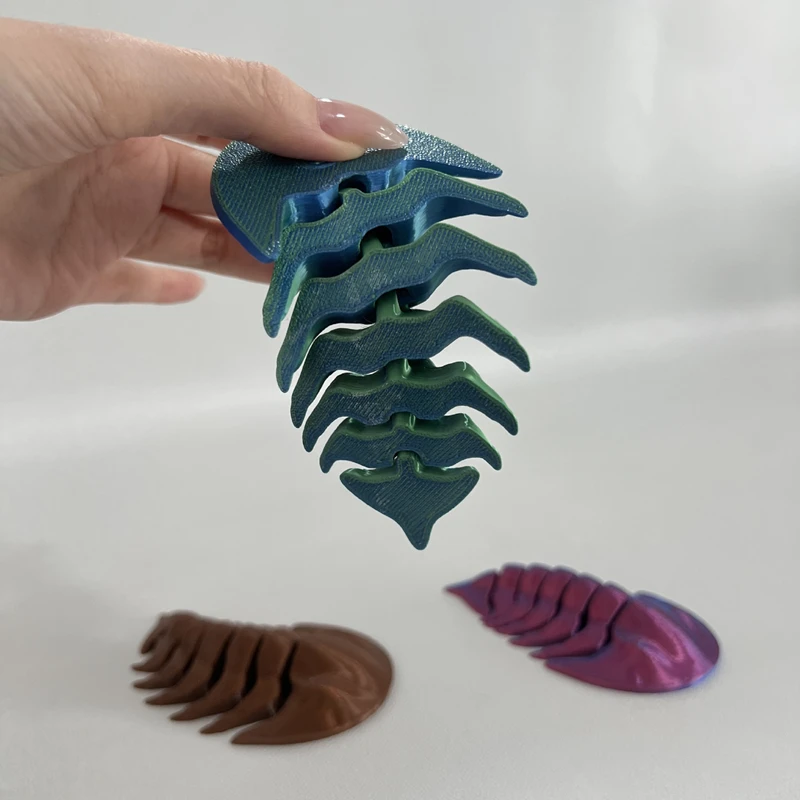 

3D печатные украшения трилобит, украшение для дома и офиса, креативный подвижный шарнир, фигурка насекомых, аксессуары для косплея, подарок для спальни