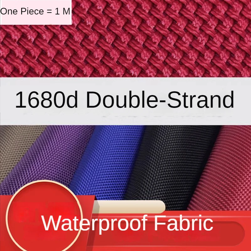 Waterproof Fabric Double Oxford Cloth 1680D By The Meter for Tents Canopy Diy Handbag Sewing Thickened Coated Textile Blue Black