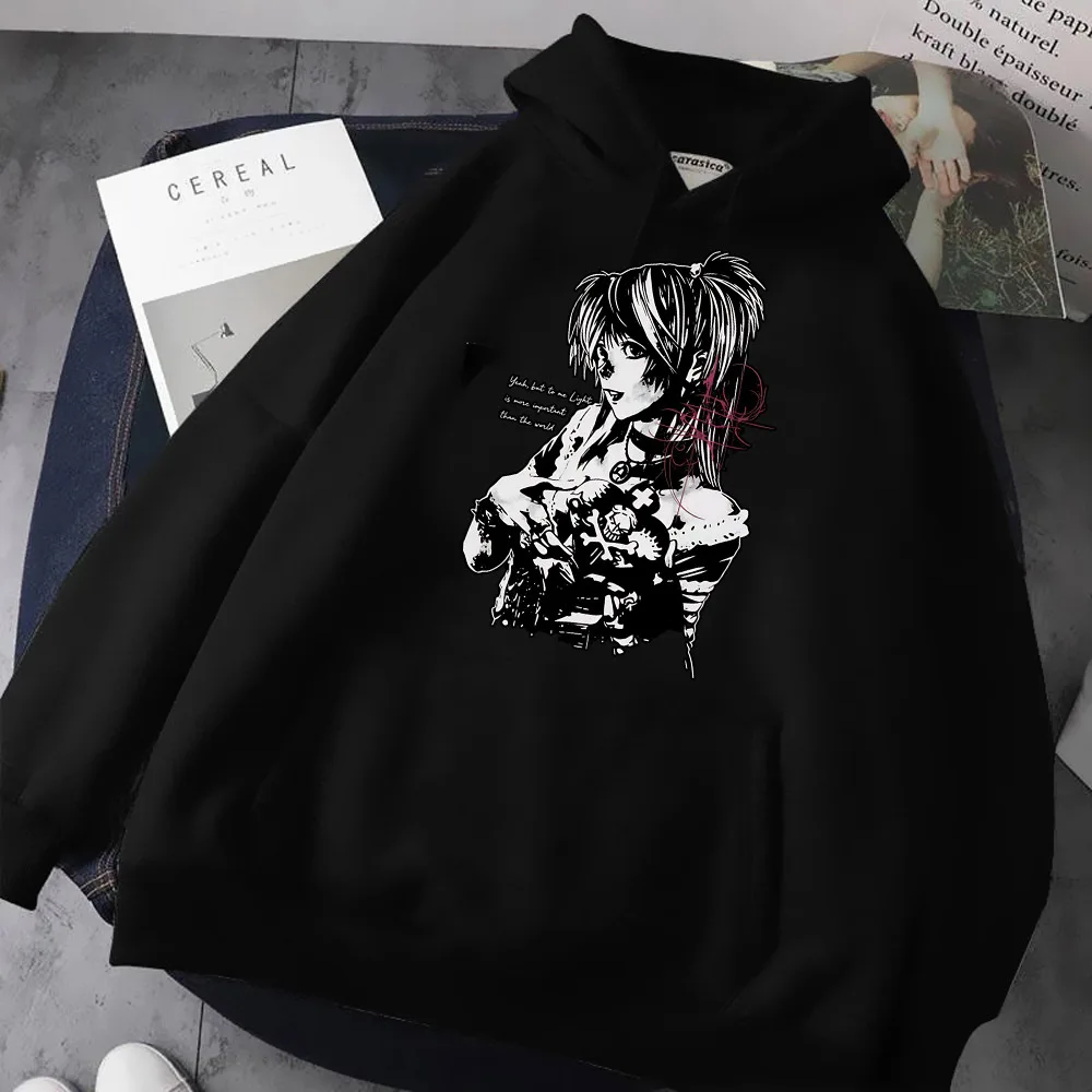 Death Note hoodies women cartoon hoodie goth hoodie long coat funny Vintage