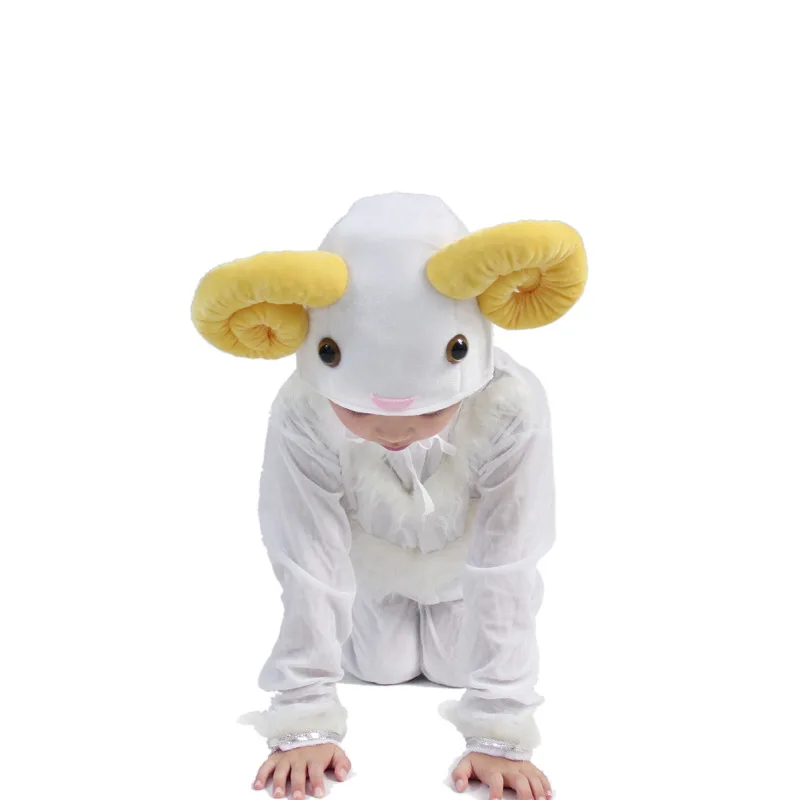 Children's Animal Cartoon Black Goat Performance Suit Cute Sheep Dance Performance Costume Children's Halloween Cosplay image 6