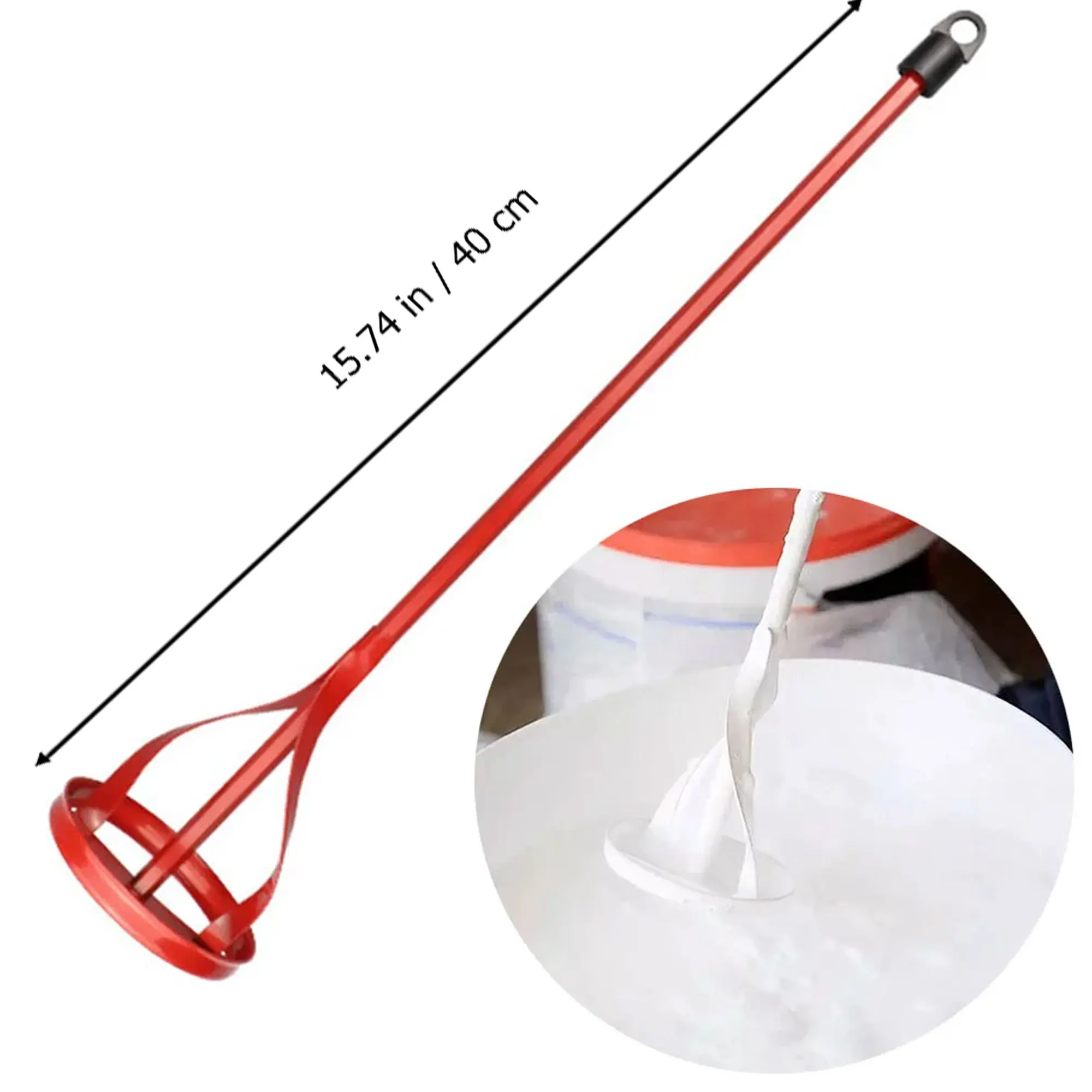 Hexagon Shaft Plaster Paint Mixer Attachment Paint Epoxy Resin, Mud and Cement Mixer Blades - Power Drill Stirring Tools 14\