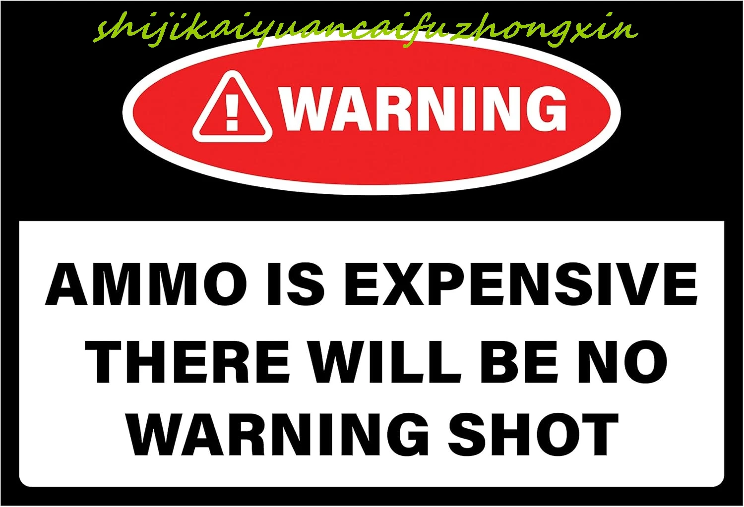 Tin Signs Warning W…