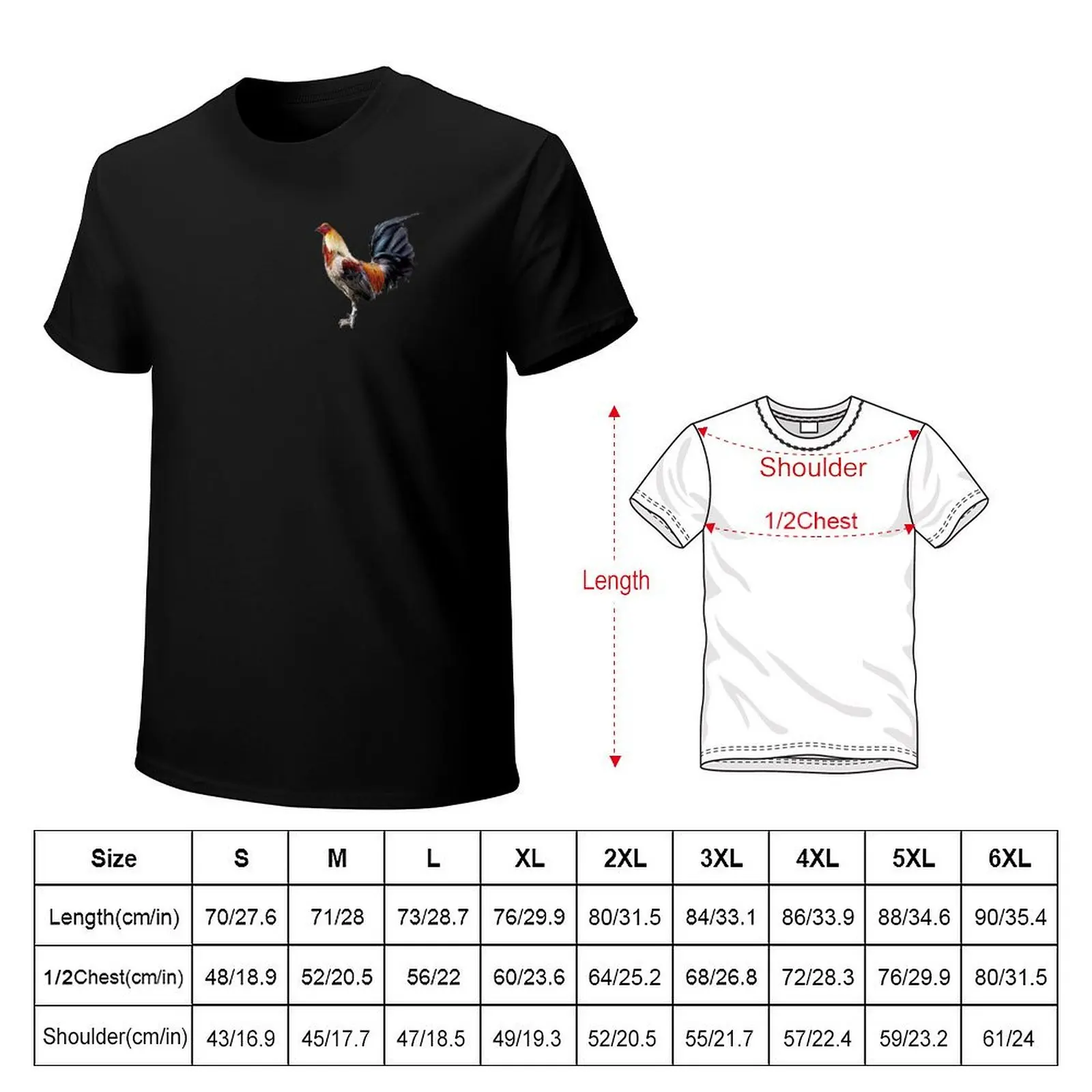 Gallos Gamefowl - Mug T-Shirt Fashion Pattern Printed Tee Shirt
